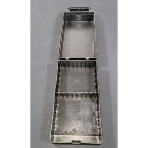 Vintage Cassette 10 Tape Portable Storage Case Organizer Handle Hinged Lid